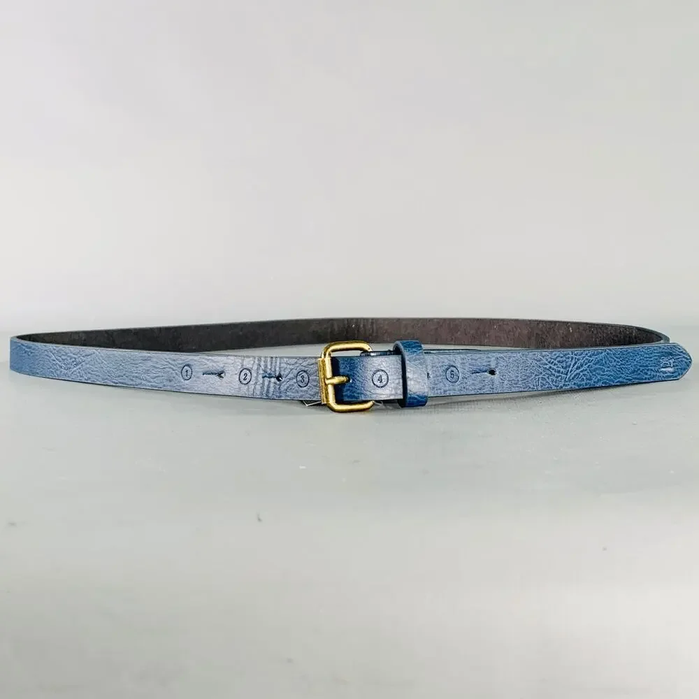 SCOTCH AND SODA Size 38 Blue Leather Belt